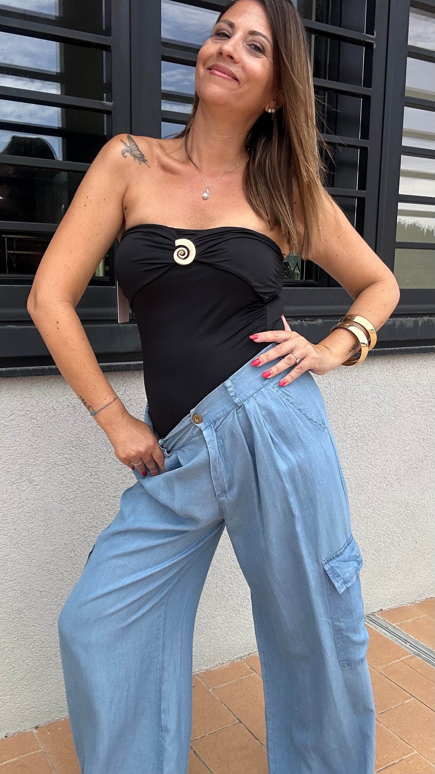 TOP PATTY nero
